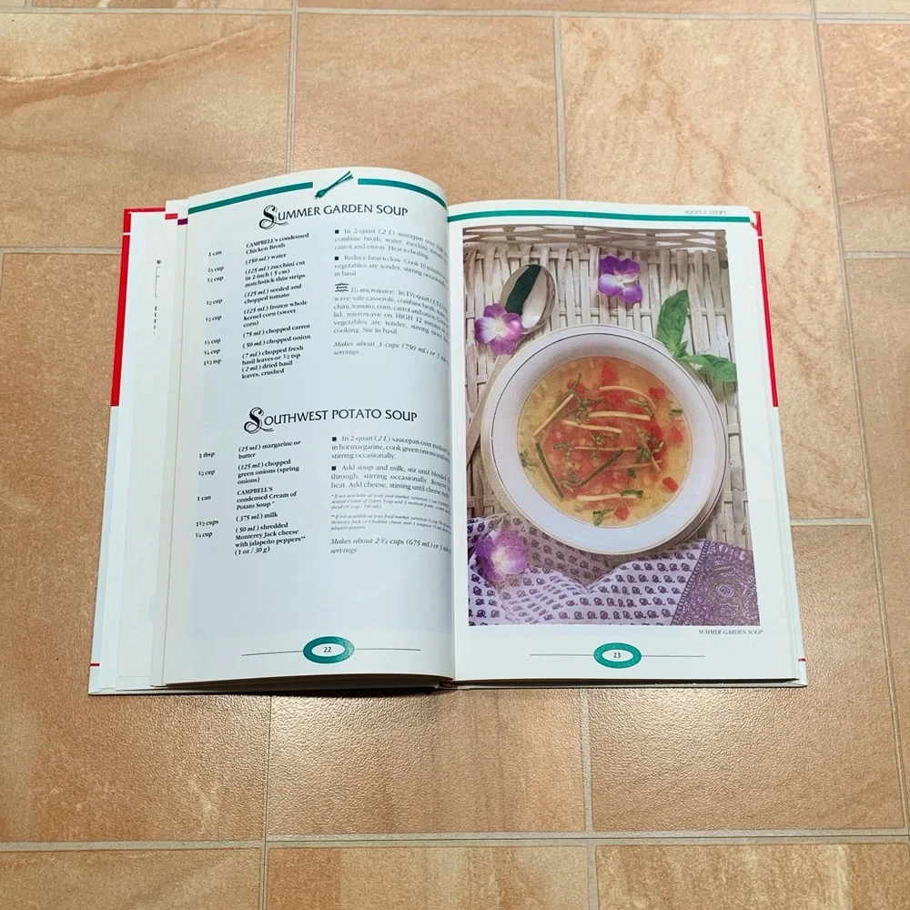 Campbell's Vintage Simply Delicious Recipes Hard Cover Cookbook
